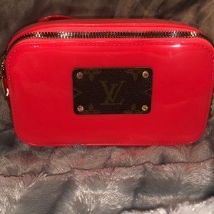 Upcycled LV jelly material camera bag purse